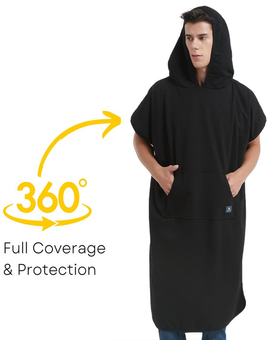 The Radia Smart® Adult Hooded Poncho Blanket (Black) offers EMF protection with silver-lined Faraday fabric that blocks RF and 5G radiation. Designed for comfort and wellness, it supports fertility health while reducing daily exposure to harmful wireless signals. Soft, breathable, and stylish, this hooded poncho blanket is perfect for home or travel, providing cozy coverage and peace of mind in today’s connected world.